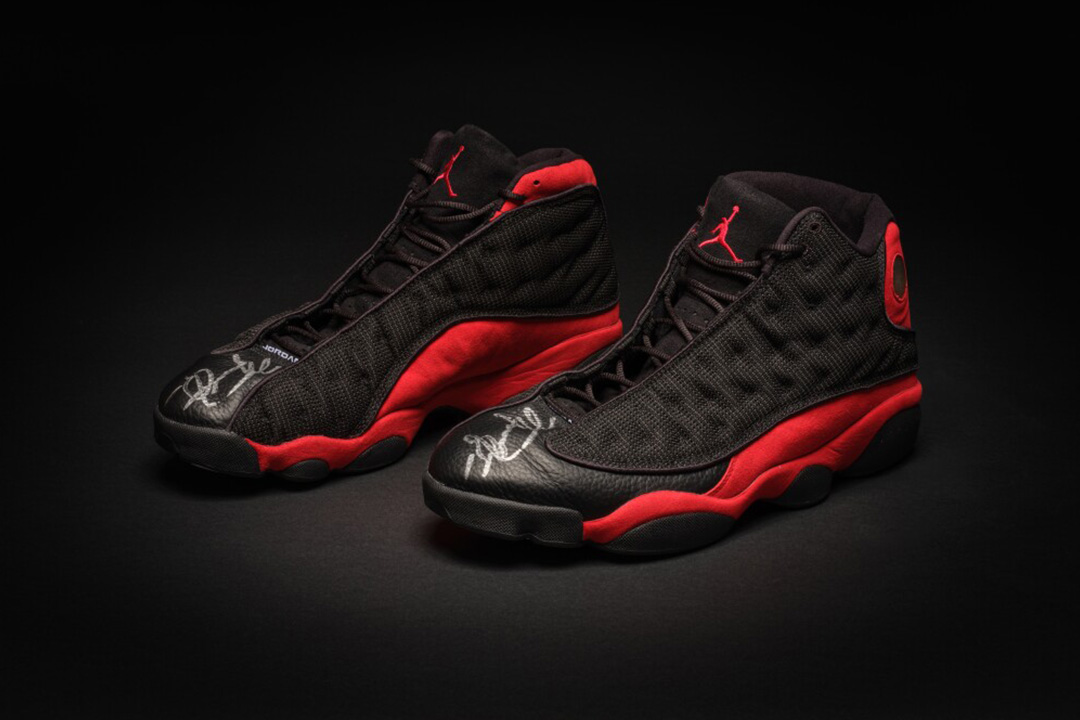 Michael Jordan's 1998 NBA Finals Air Jordan 13 "Bred" Up For Auction
